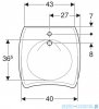 Geberit Vitalis Umywalka bez barier 55 cm 501.542.01.1